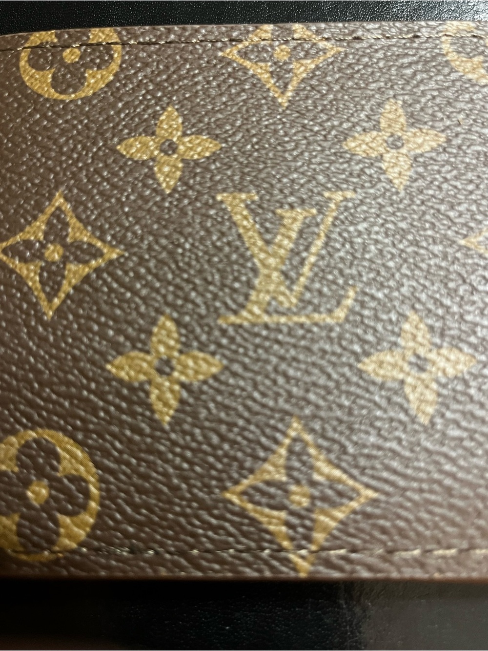 🟫 Louis. Vuitton. Brown Signature Monogram Bi-fold Wallet - Picture 3 of 6